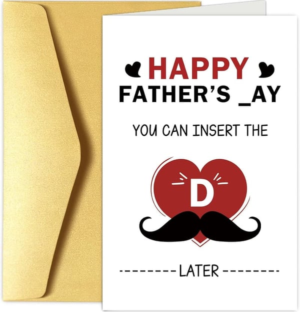 Rude Father's Day Card for Him - Funny & Sexy Design