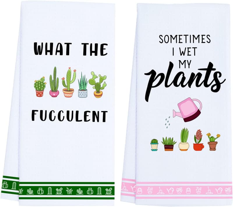 Plant Lover Kitchen Towels – Gifts for Women & Gardeners