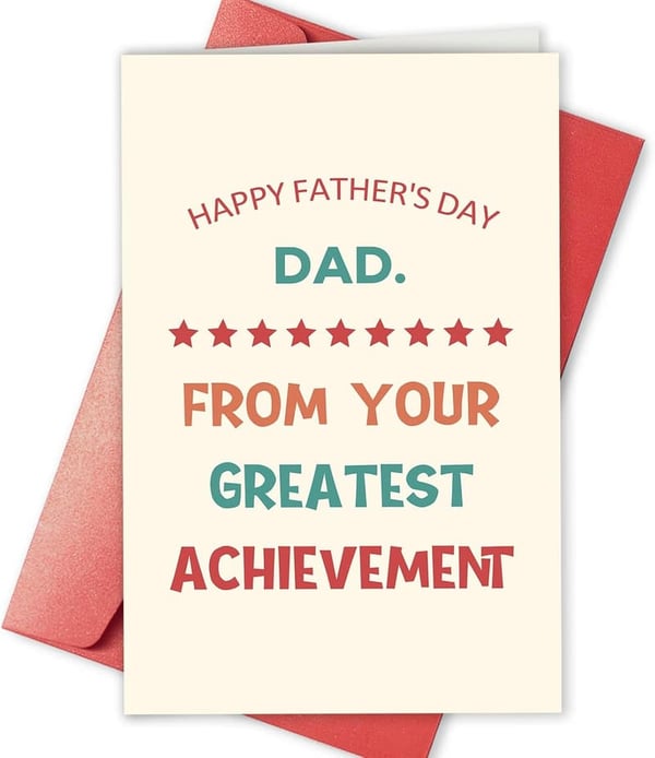 Funny Father's Day Card for Dad – Gag Gift from Kids