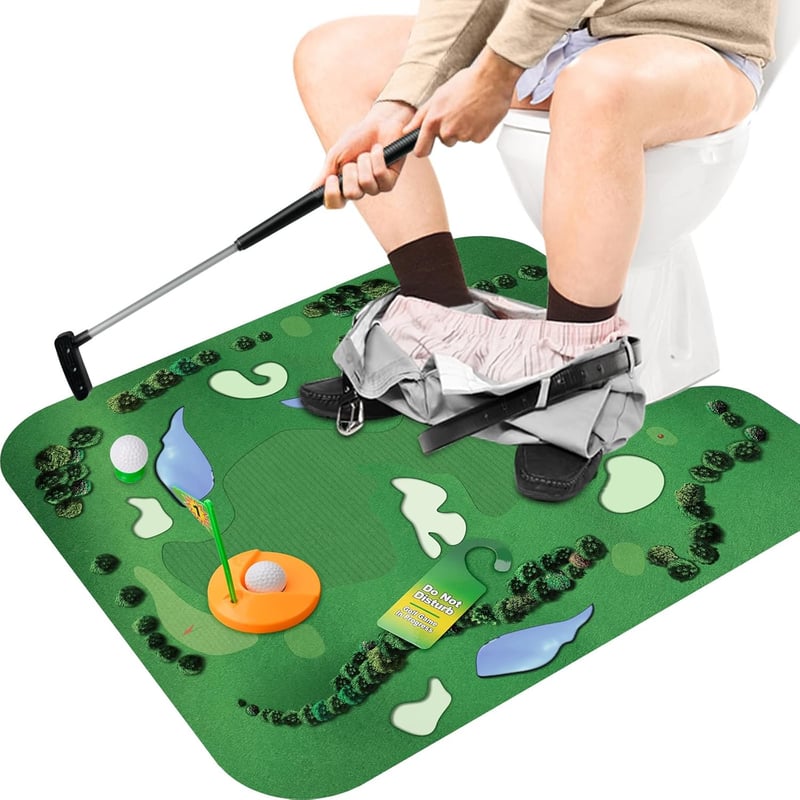 Toilet Golf Game - Fun Gag Gift for Dad and Men
