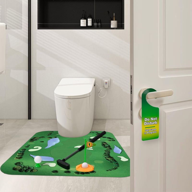 Toilet Golf Game - Fun Gag Gift for Dad and Men