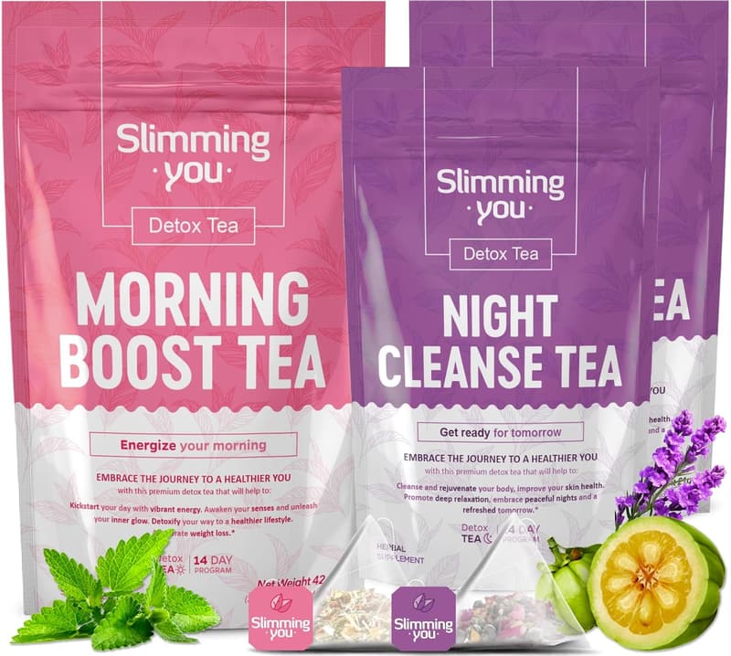 14-Day Herbal Detox Tea – 100% Natural Weight Loss Blend