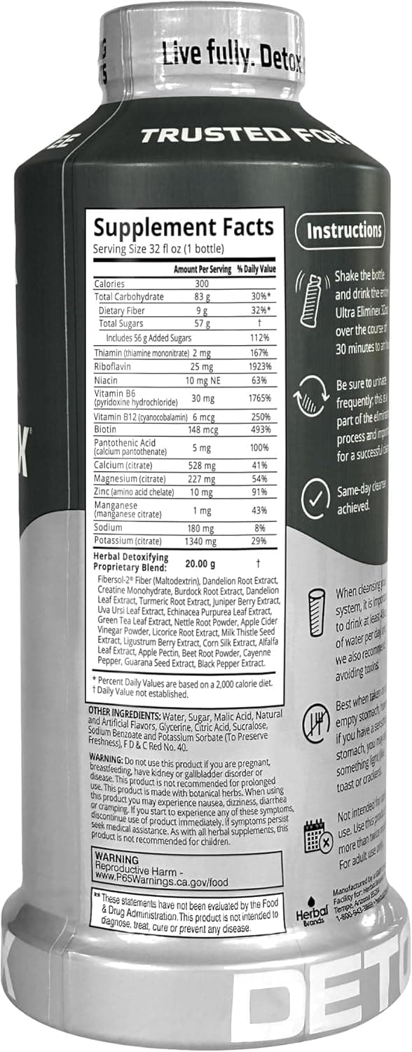 Same-Day Detox Herbal Cleanse - Ultra Eliminex, 32 fl oz