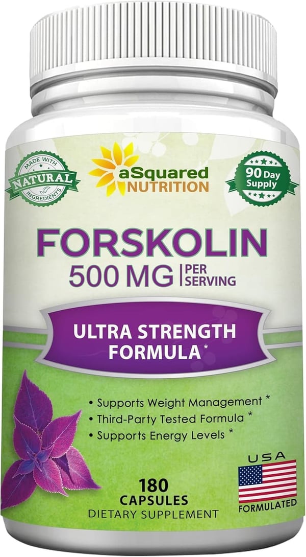 Forskolin 500mg Diet Pills - Max Strength Weight Loss Supplement