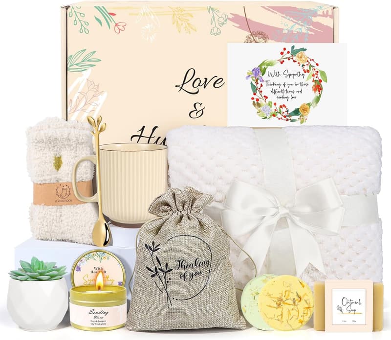 Sympathy Gift Basket for Women - Comfort Package for Grieving