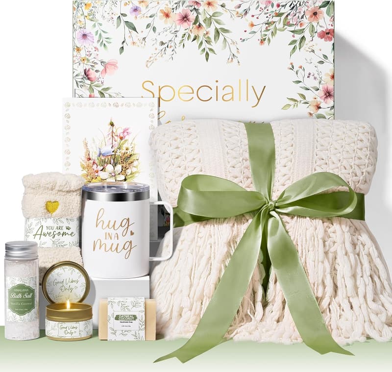 Get Well Soon Spa Gift Basket for Women