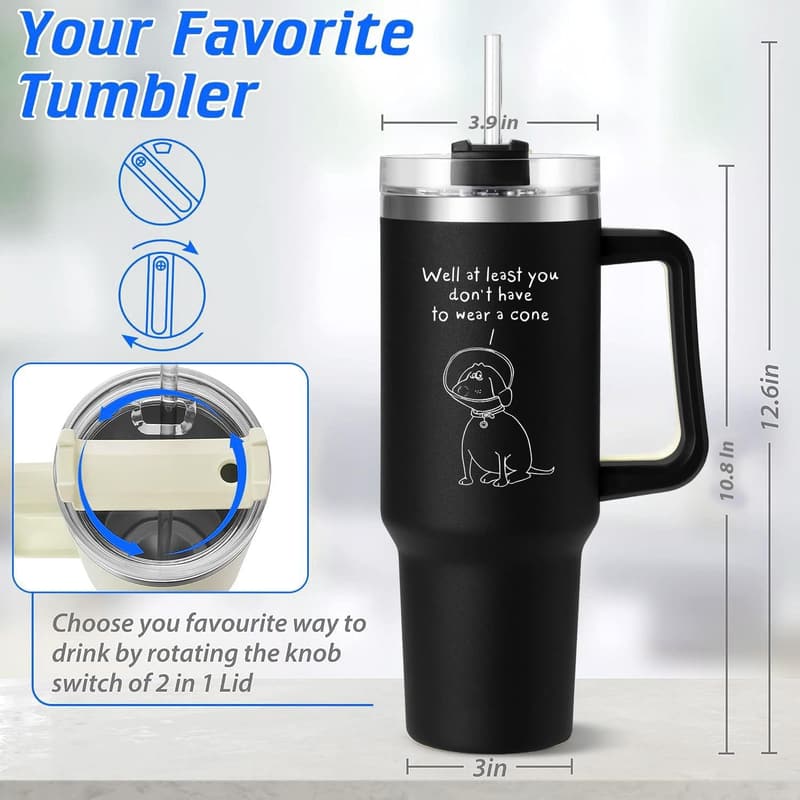 Get Well Soon 40 oz Tumbler for Men & Women