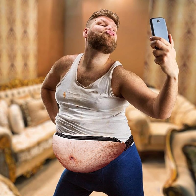 Christmas Gag Gift: Waterproof Beer Belly Fanny Pack for Men