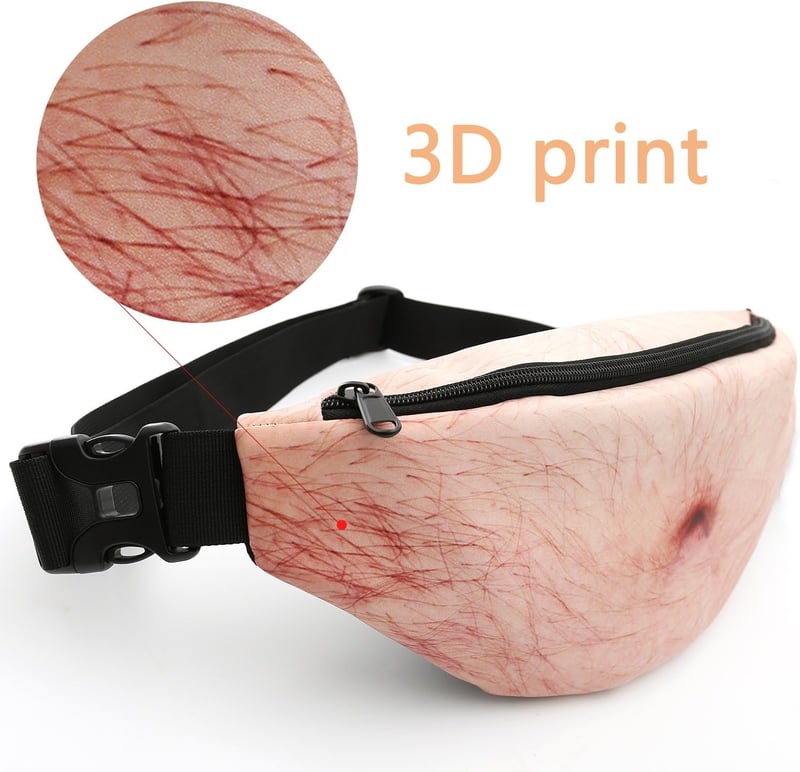 Christmas Gag Gift: Waterproof Beer Belly Fanny Pack for Men