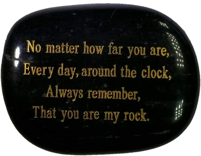 Long Distance Relationship Engraved Rock Gift