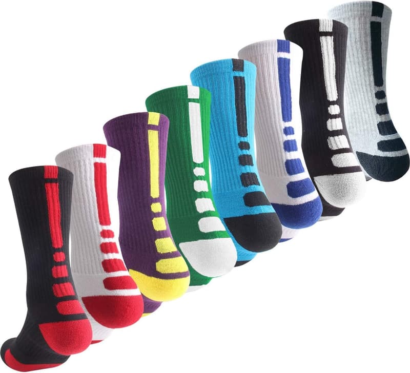 Athletic Outdoor Crew Socks Multipack for Boys