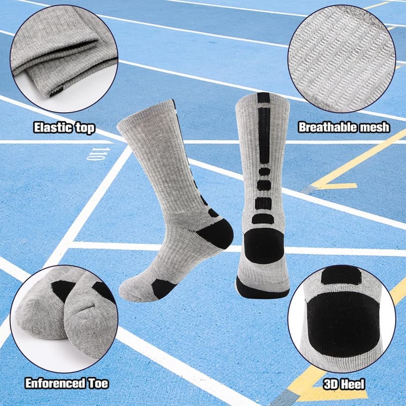 Athletic Outdoor Crew Socks Multipack for Boys