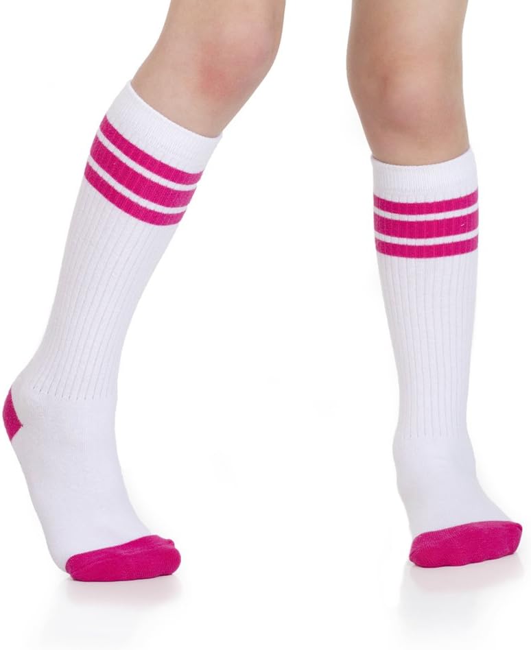 Kids' Knee-High Stripe Socks with Grips