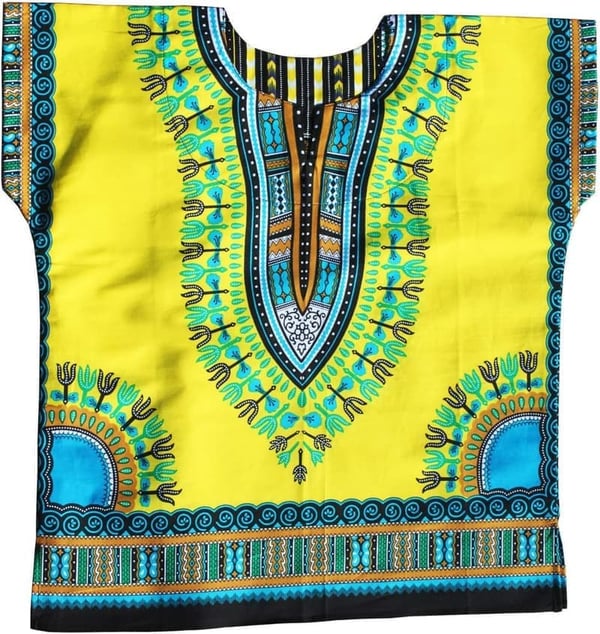 Bright Africa Classic Dashiki Cotton Shirt for Kids