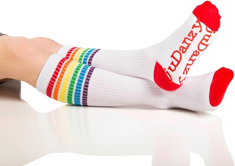 Kids' Knee High Tube Socks with Grips - 2 Pack