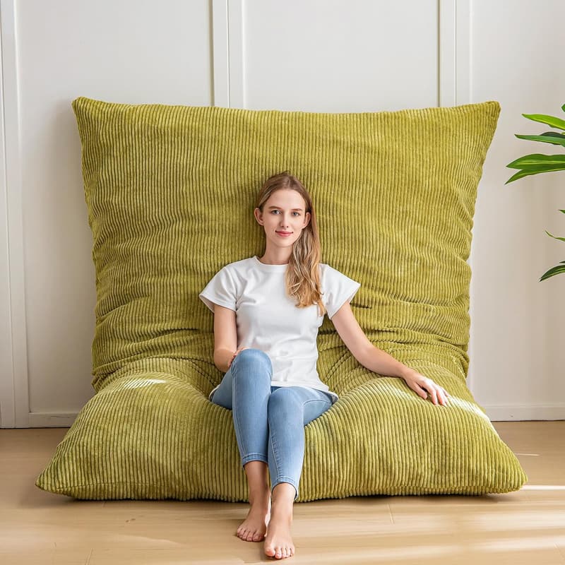 Giant 3-in-1 Bean Bag Chair with High-Density Foam Filling