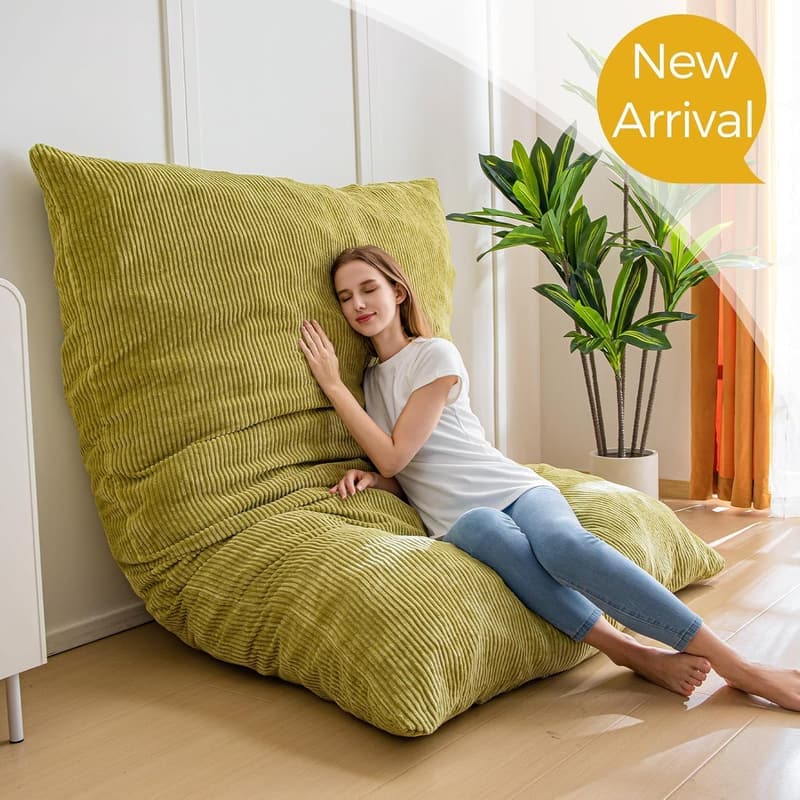 Giant 3-in-1 Bean Bag Chair with High-Density Foam Filling