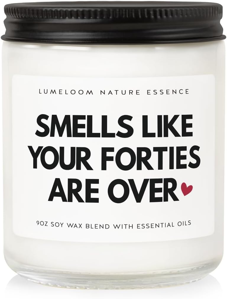 50th Birthday Lavender Scented Soy Wax Candle for Her