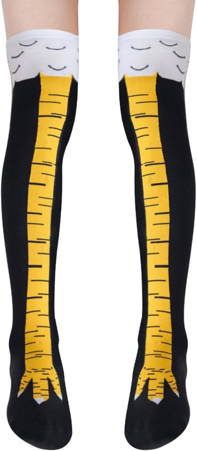Funny Christmas Gag Gift: Chicken Leg Socks for Adults