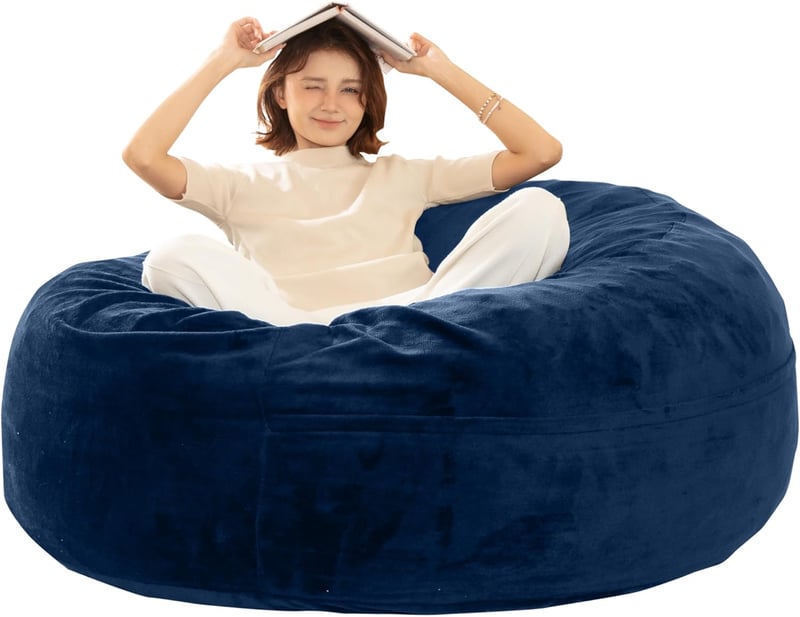 Oversized 5FT Memory Foam Bean Bag Chair for Adults