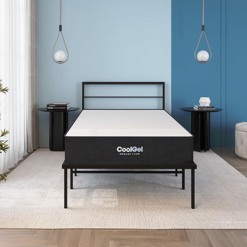 Twin XL Bed Frame with 10-Inch Mattress Included