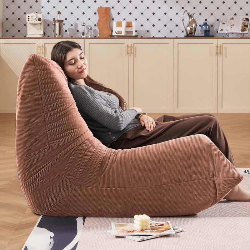 Ergonomic Memory Foam Bean Bag Chair for Living Room & Bedroom