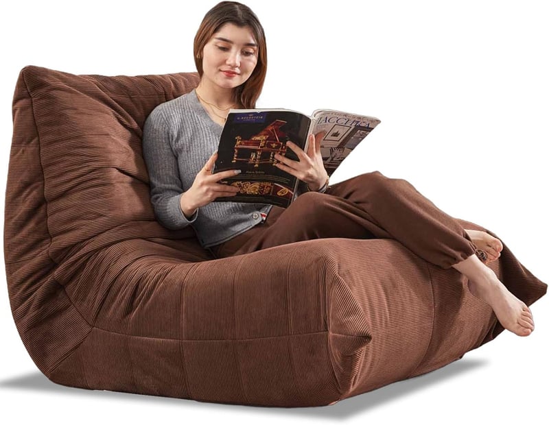 Ergonomic Memory Foam Bean Bag Chair for Living Room & Bedroom