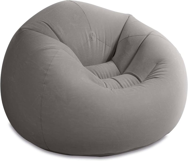 Intex Inflatable Lounge Chair - Corduroy Flocking, 220lb Capacity