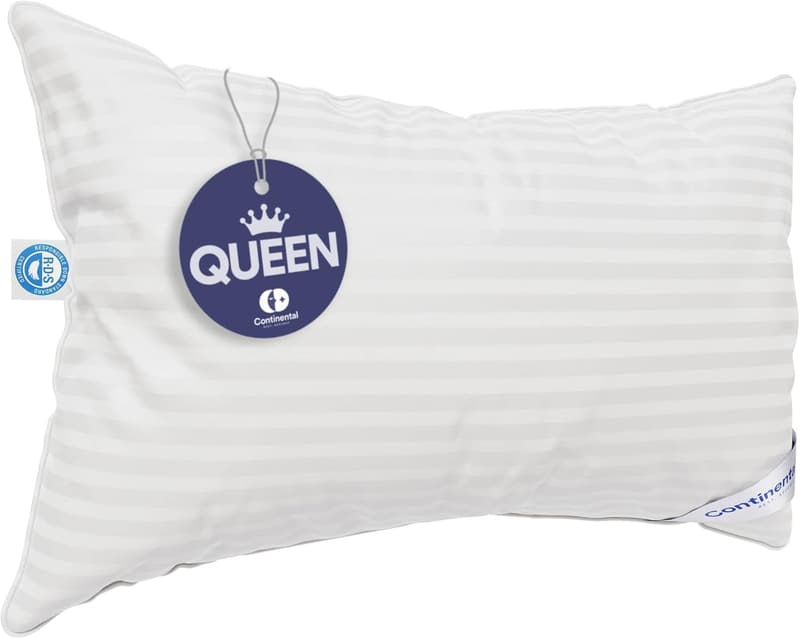 Luxury Down Pillow for All Sleepers – Medium, Queen Size, Breathable