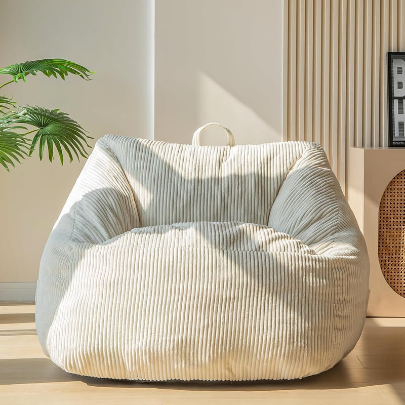 MAXYOYO Bean Bag Chair with Handle - Comfortable Floor Sofa