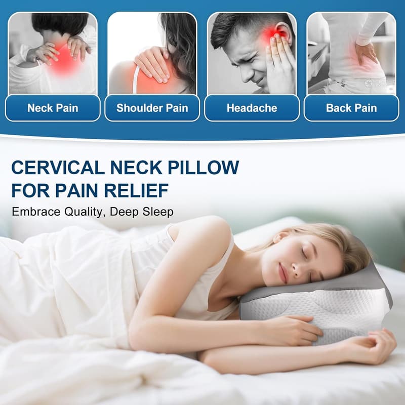 Ergonomic Cervical Pillow for Neck Pain Relief