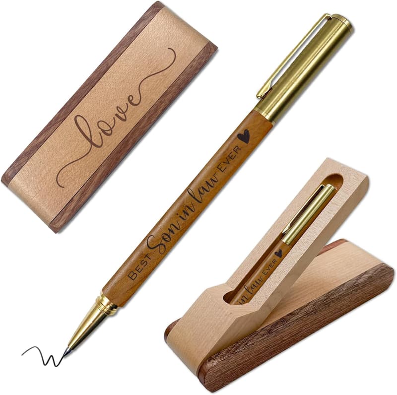 Engraved Ballpoint Pen Set for Future Son-in-Law Birthday