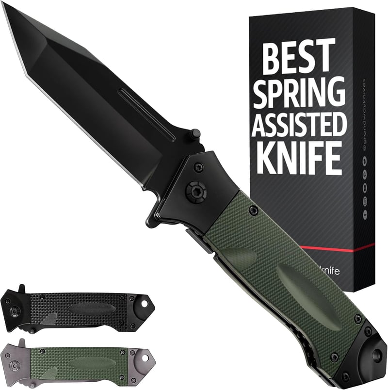 Heavy-Duty Folding Pocket Knife for Men - 3.5