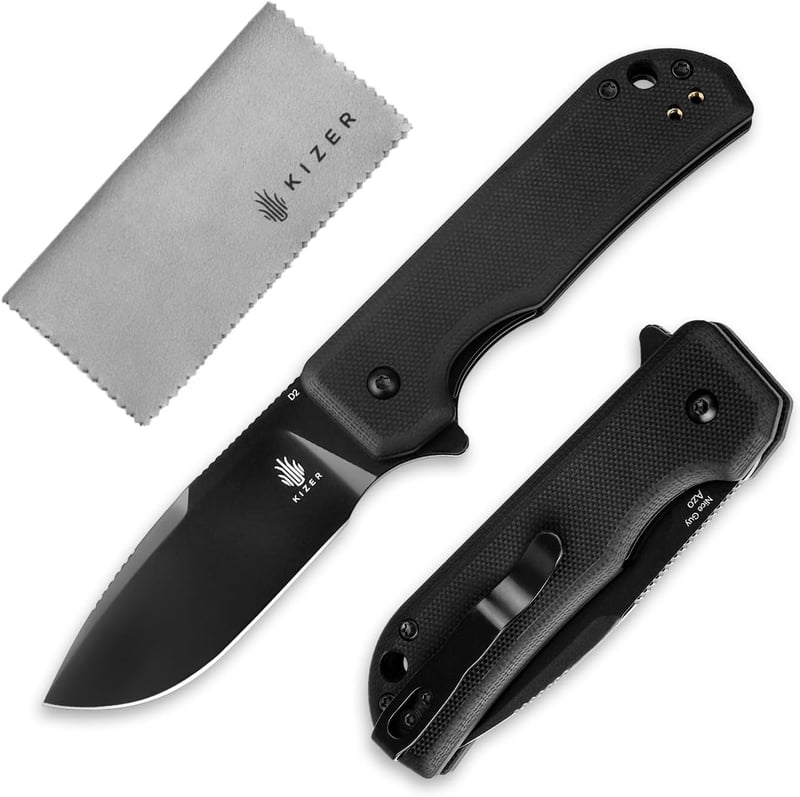 Kizer Nice Guy EDC Folding Knife with 2.84” D2 Steel Blade