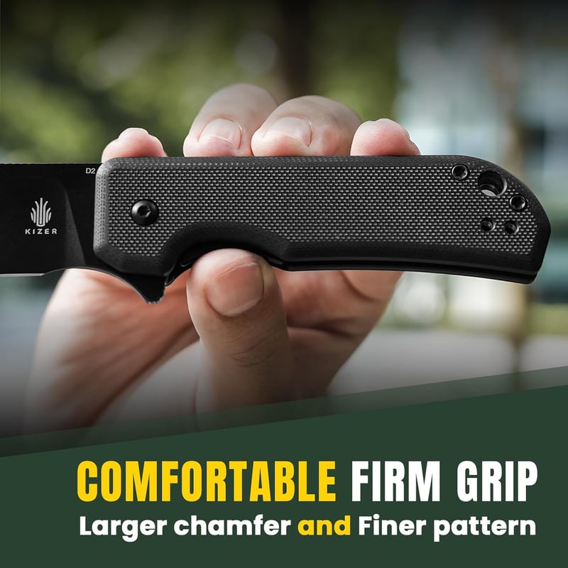 Kizer Nice Guy EDC Folding Knife with 2.84” D2 Steel Blade