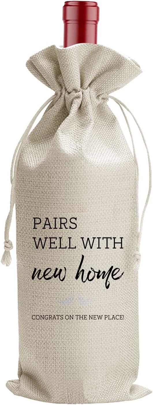 Housewarming Gift: Unique Wine Bottle Gift Bag