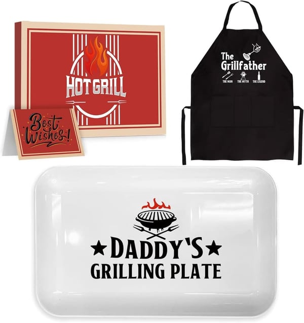 Father's Day BBQ Serving Platter for Dad from Kids