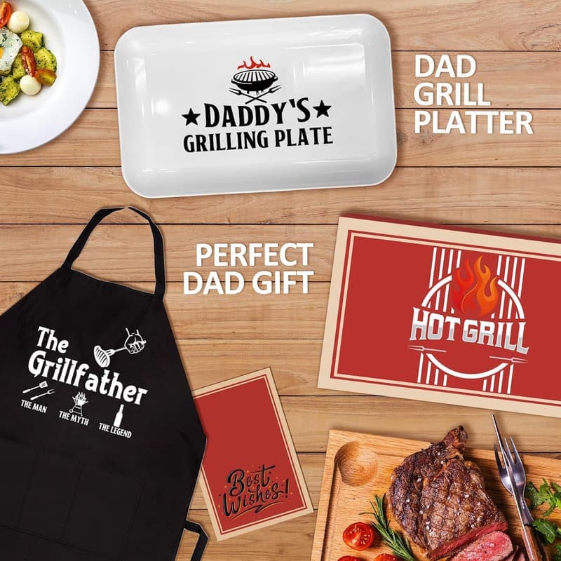 Father's Day BBQ Serving Platter for Dad from Kids