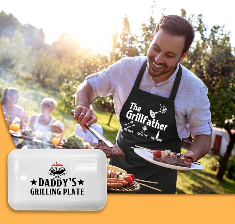 Father's Day BBQ Serving Platter for Dad from Kids