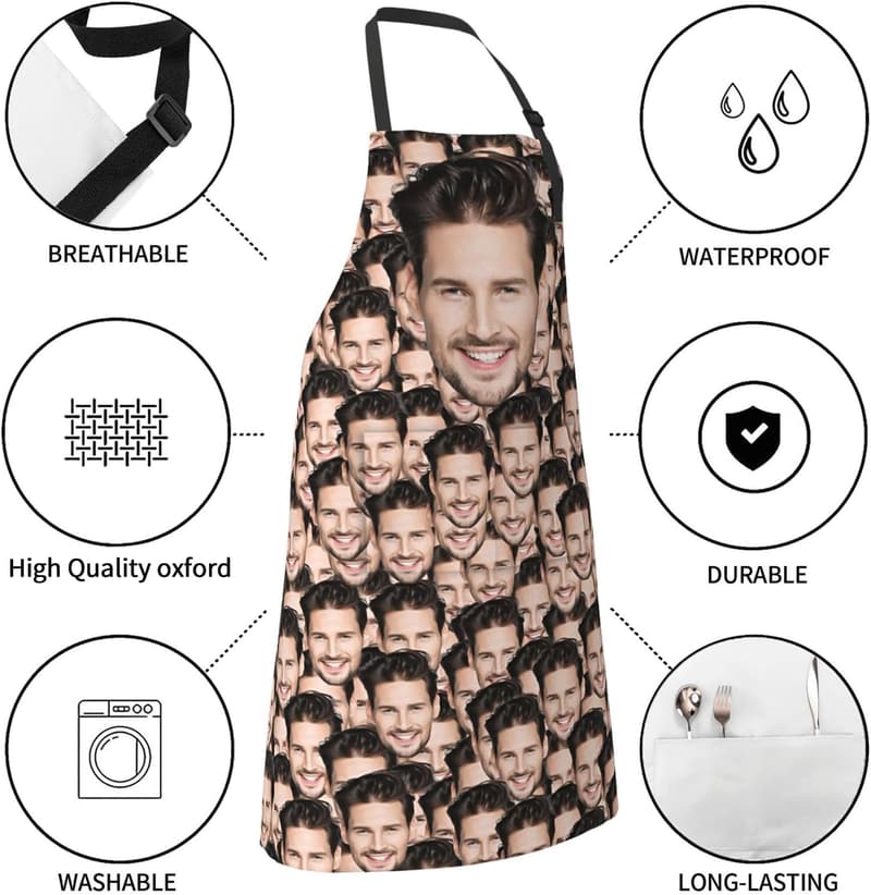 Personalized Funny Aprons for Men and Women - Great Christmas Gift