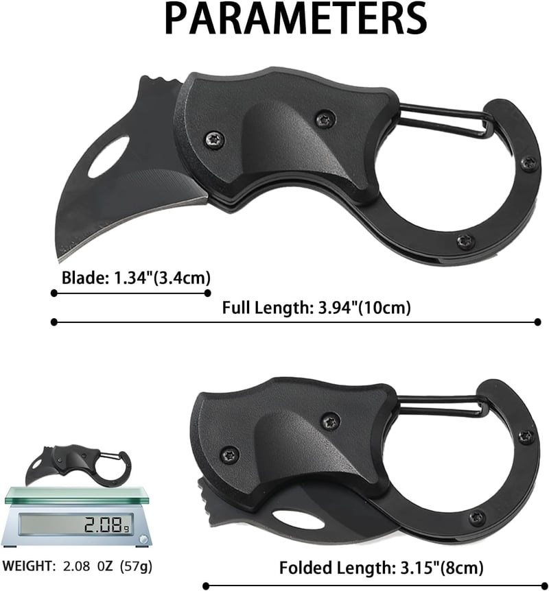 Compact Stainless Steel Pocket Knife Set for Men