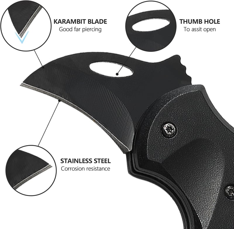 2-Pack Mini Folding Pocket Knife Set for Men