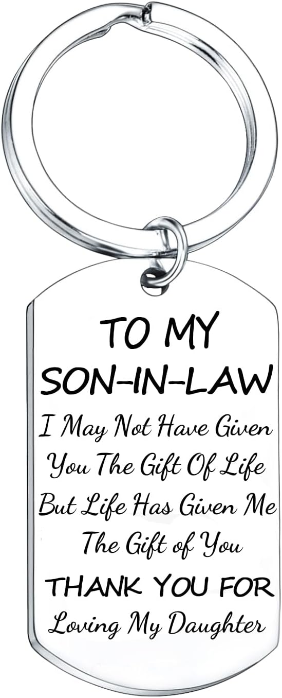 Father's Day Keyring Gift for Son-in-Law - Appreciation & Engagement