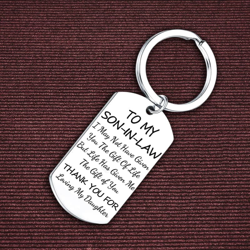 Father's Day Keyring Gift for Son-in-Law - Appreciation & Engagement