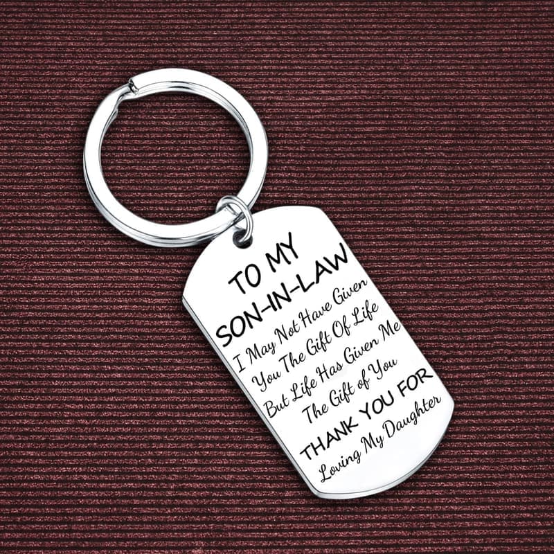Father's Day Keyring Gift for Son-in-Law - Appreciation & Engagement