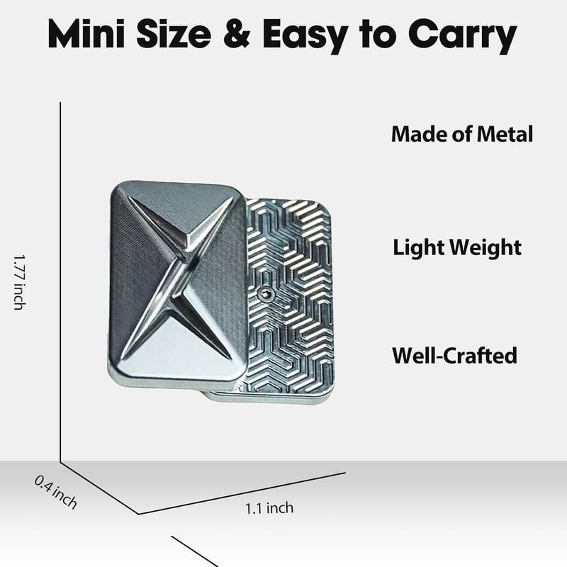 Metal Haptic Fidget Slider Toy for Stress Relief