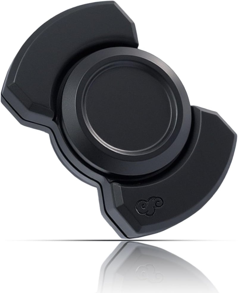 Compact 3-in-1 Alloy Fidget Spinner - Ultra-Silent Stress Relief Toy