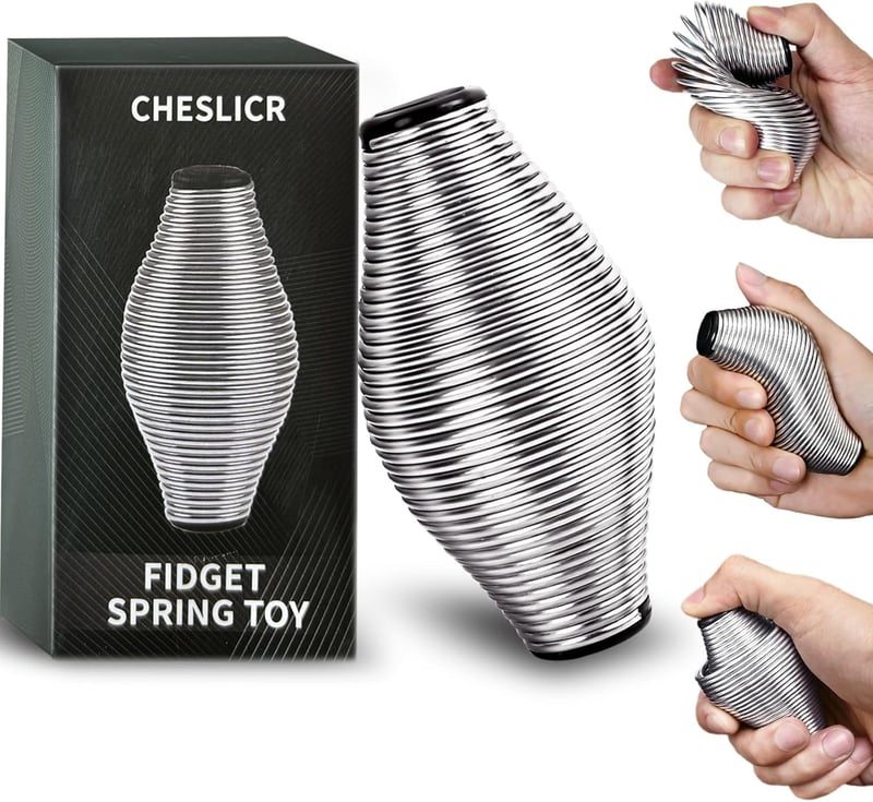 Stainless Steel Fidget Spring Toy for Stress Relief, 20LB