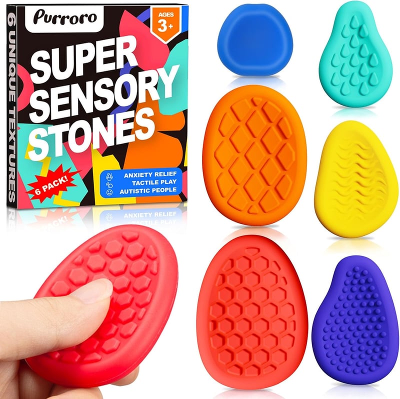Fidget Sensory Toys for Kids & Adults - 6-Pack Anxiety Relief Set