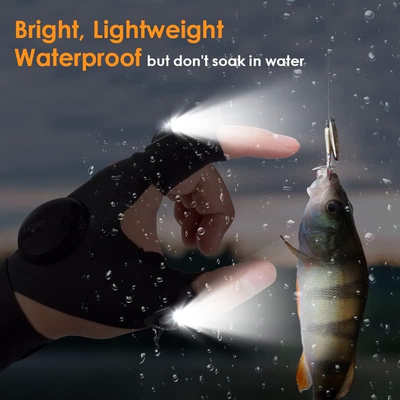 Christmas Gift: LED Flashlight Gloves for Men (1 Pack)